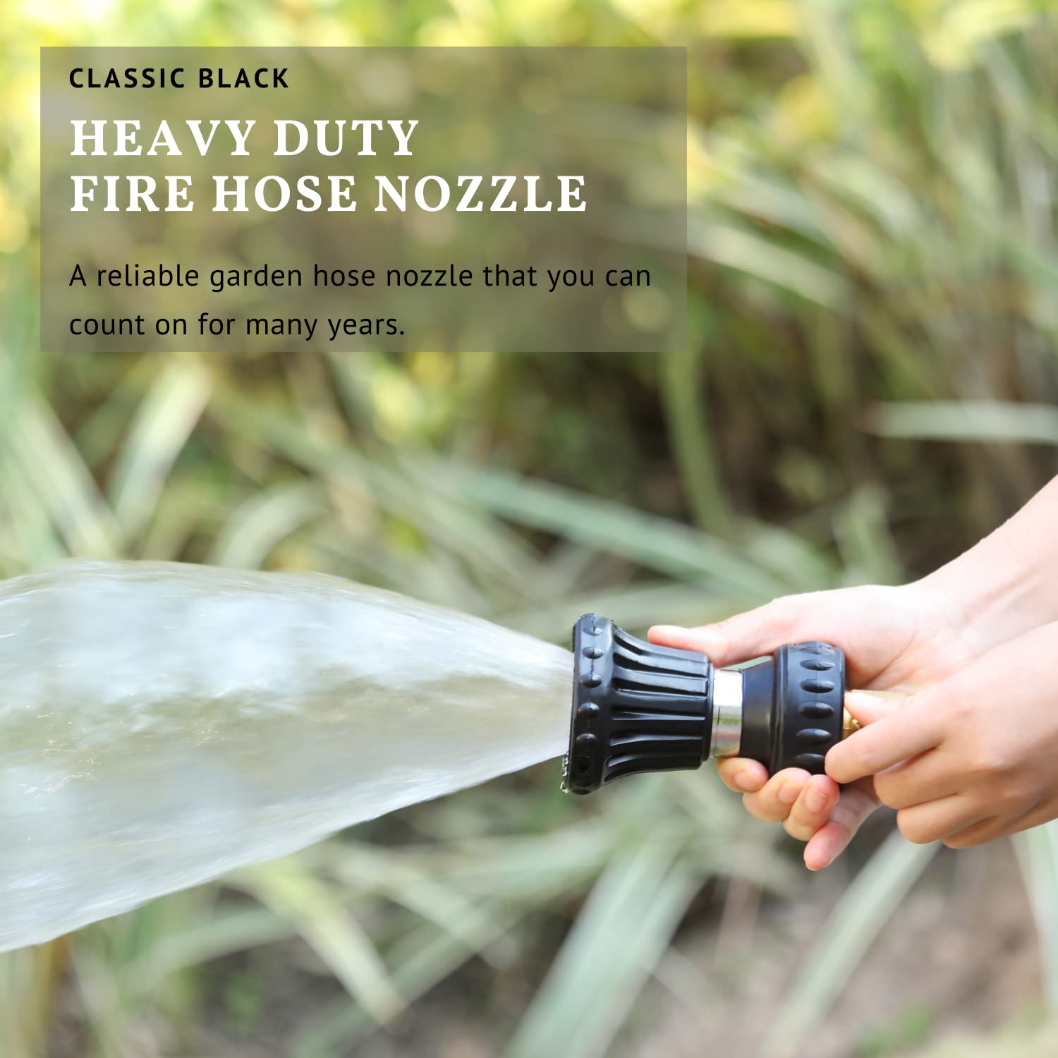 HOSUN heavy-duty design nozzle withstands daily use on lawns and decks