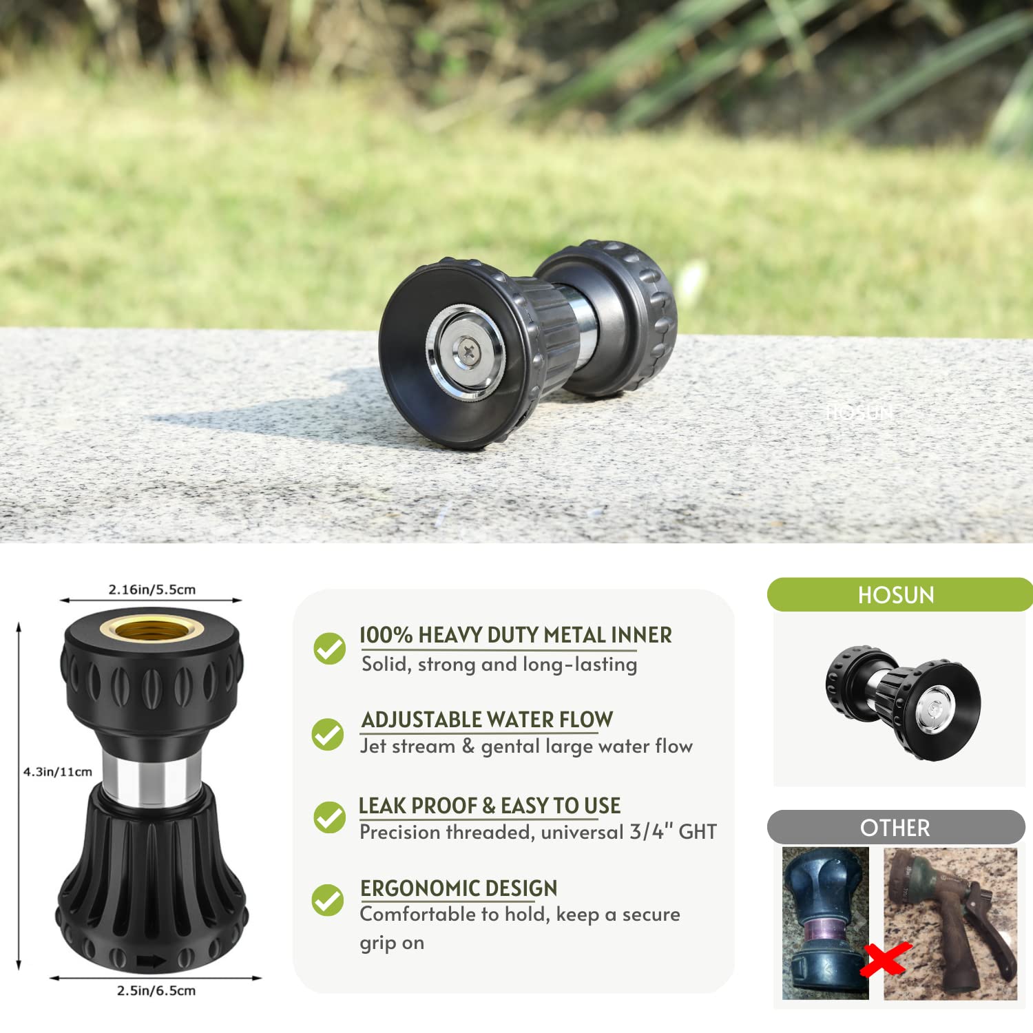 HOSUN leak-proof connection seals standard hoses securely