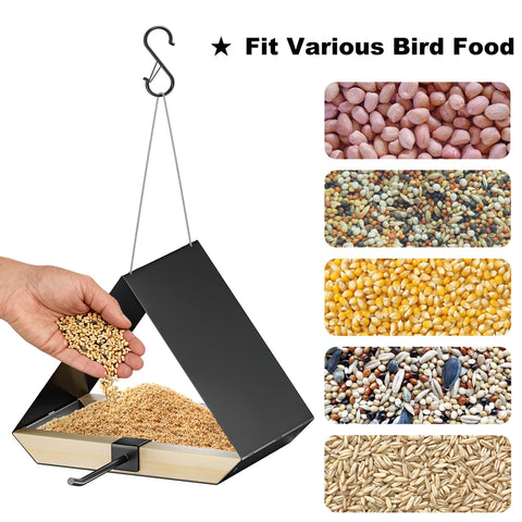 HOSUN outdoor hanging bird feeder ready for easy patio installation
