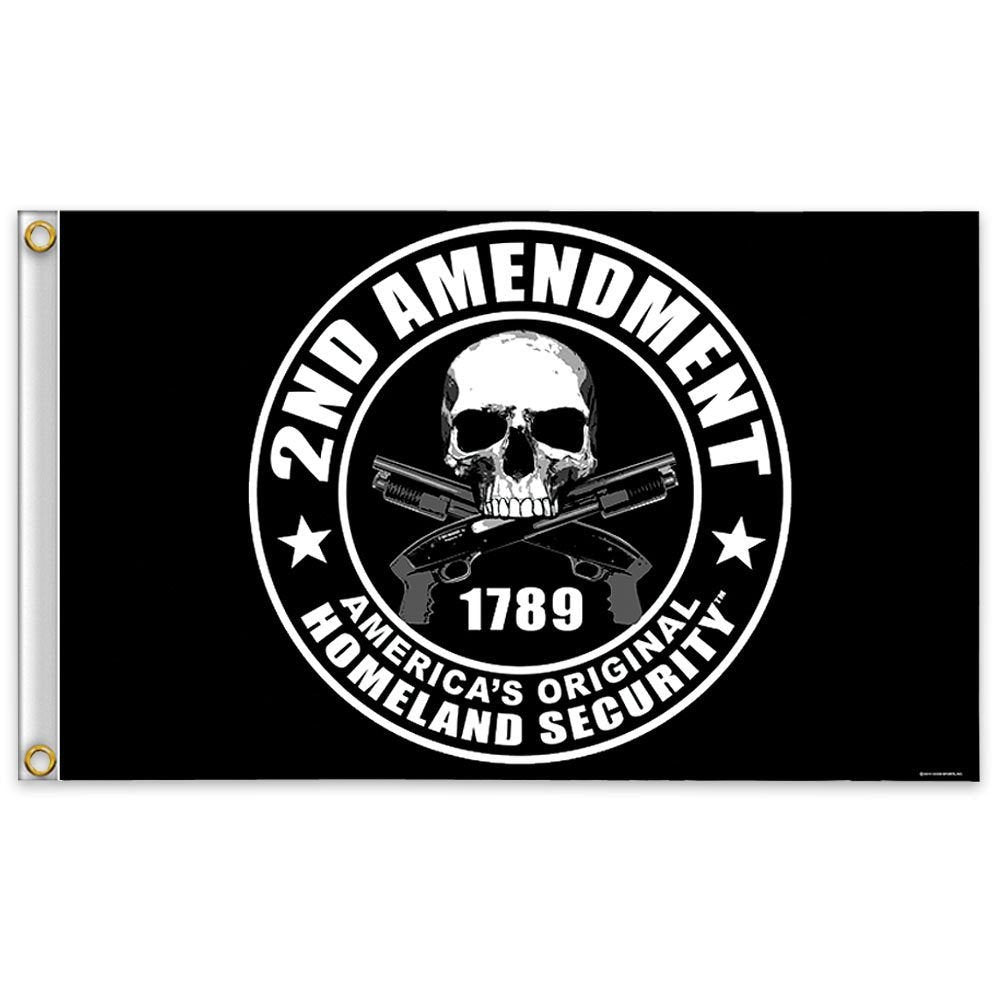 Hot Leathers 2nd Amendment flag 3x5 outdoors-ready display for durable patriotism.