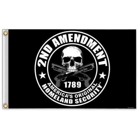 Hot Leathers 2nd Amendment flag 3x5 outdoors-ready display for durable patriotism.