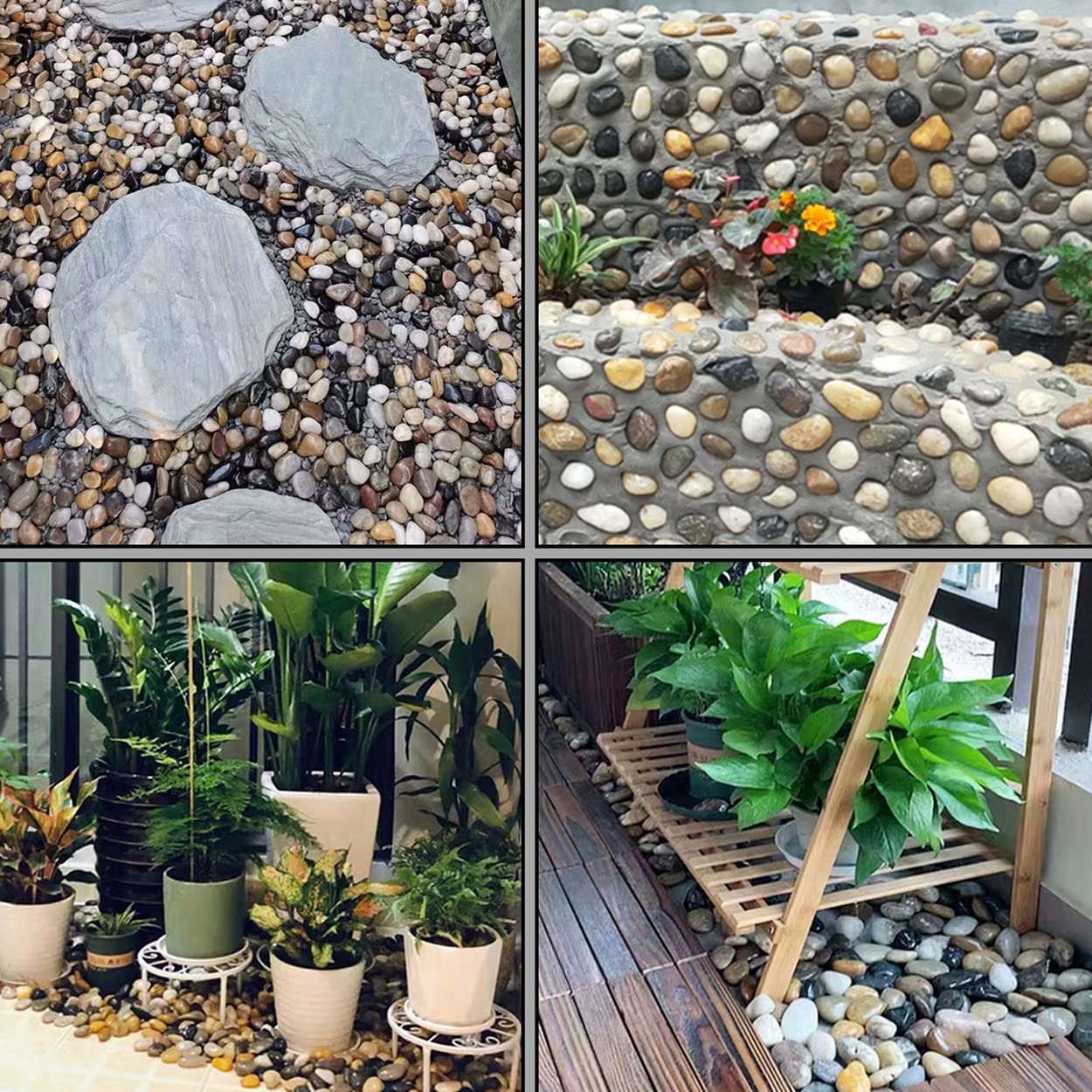 HOT SEAL mixed stones add texture to landscape design