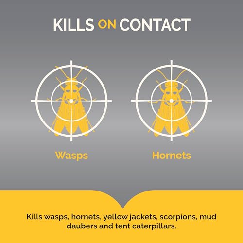 HOT SHOT 27-foot jet spray reaches distant nests safely.