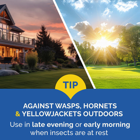 Hot Shot kills houseflies by contact in indoor settings.