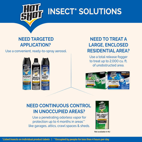 Wasps and hornets near an attic eave subdued with targeted Hot Shot use.