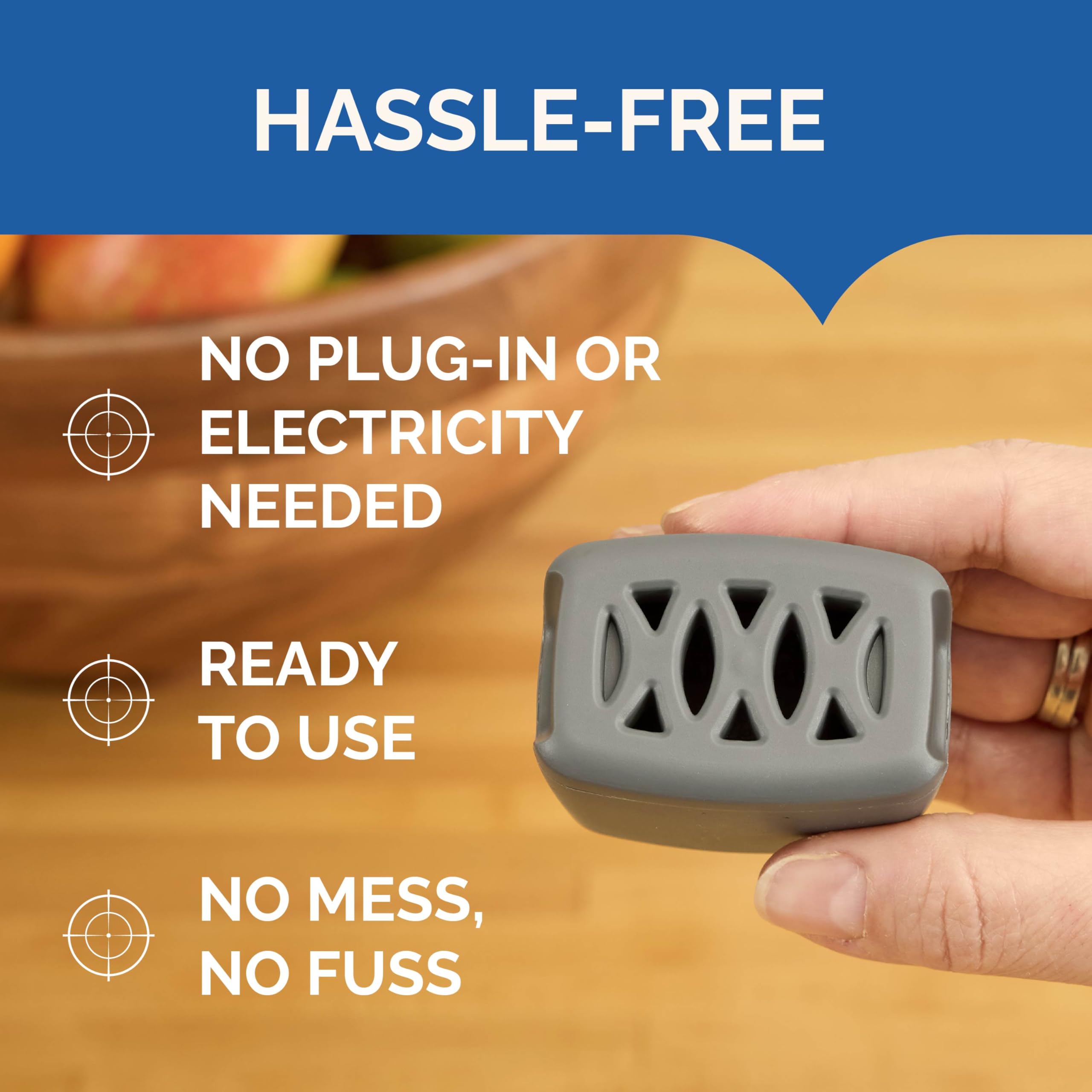 Hot Shot Flying Insect Trap requires no plug and is simple.