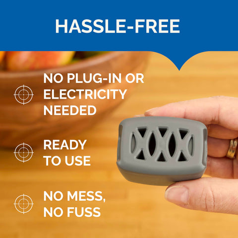 Hot Shot Flying Insect Trap requires no plug and is simple.