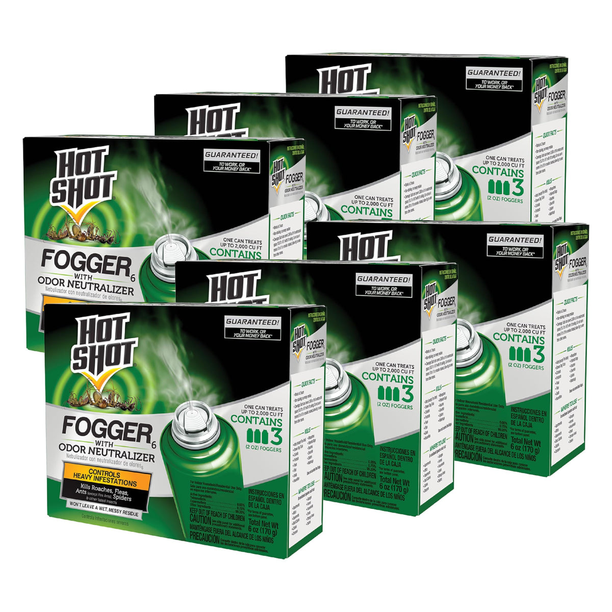 Hot Shot Fogger action showing fast on contact pest control indoors