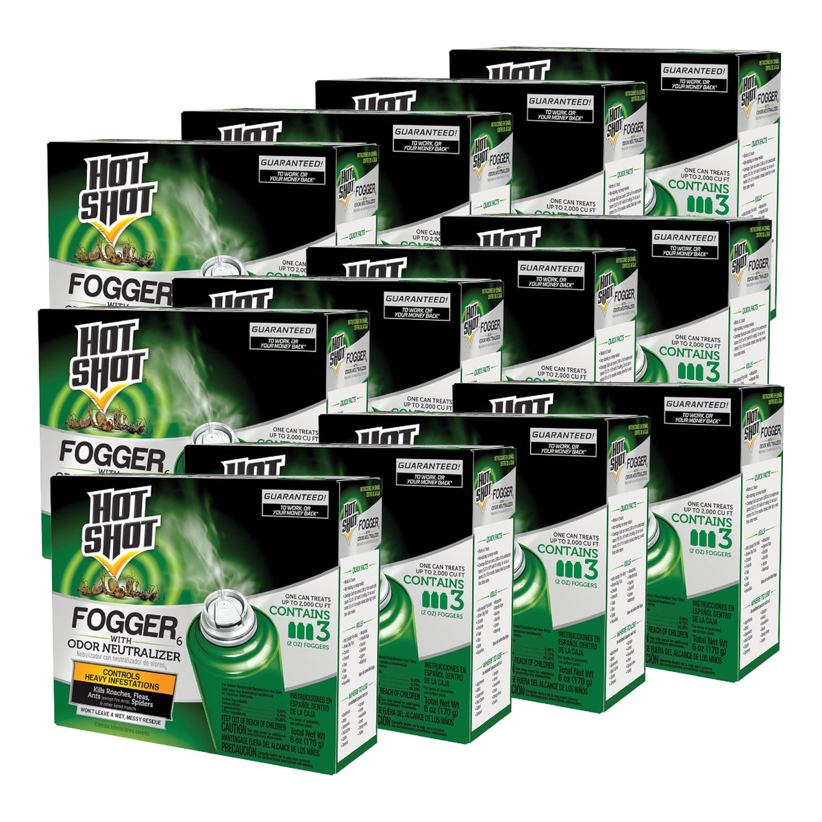 Hot Shot Fogger with Odor Neutralizer packaging ready for indoor pest control