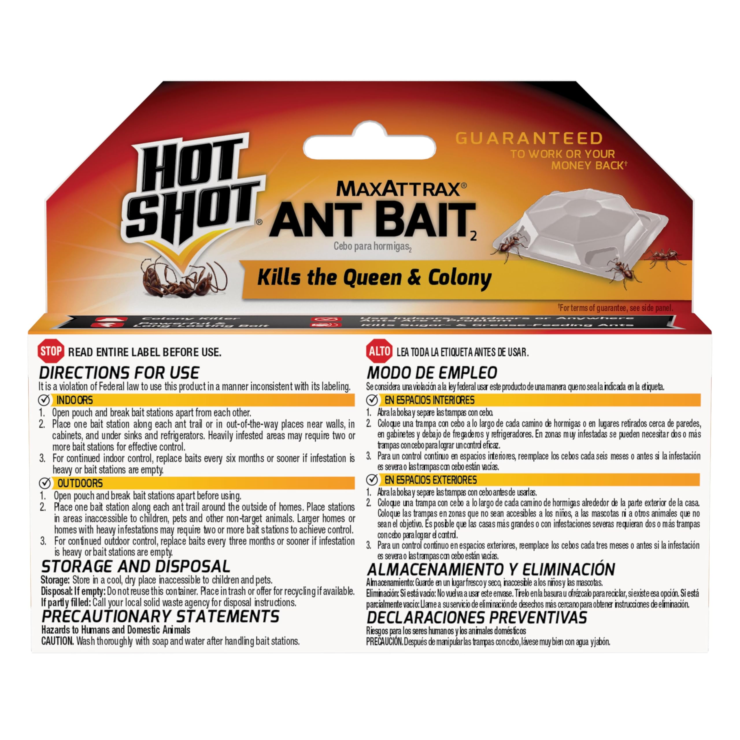 Hot Shot MaxAttrax ant bait stations ready for long-term indoor protection