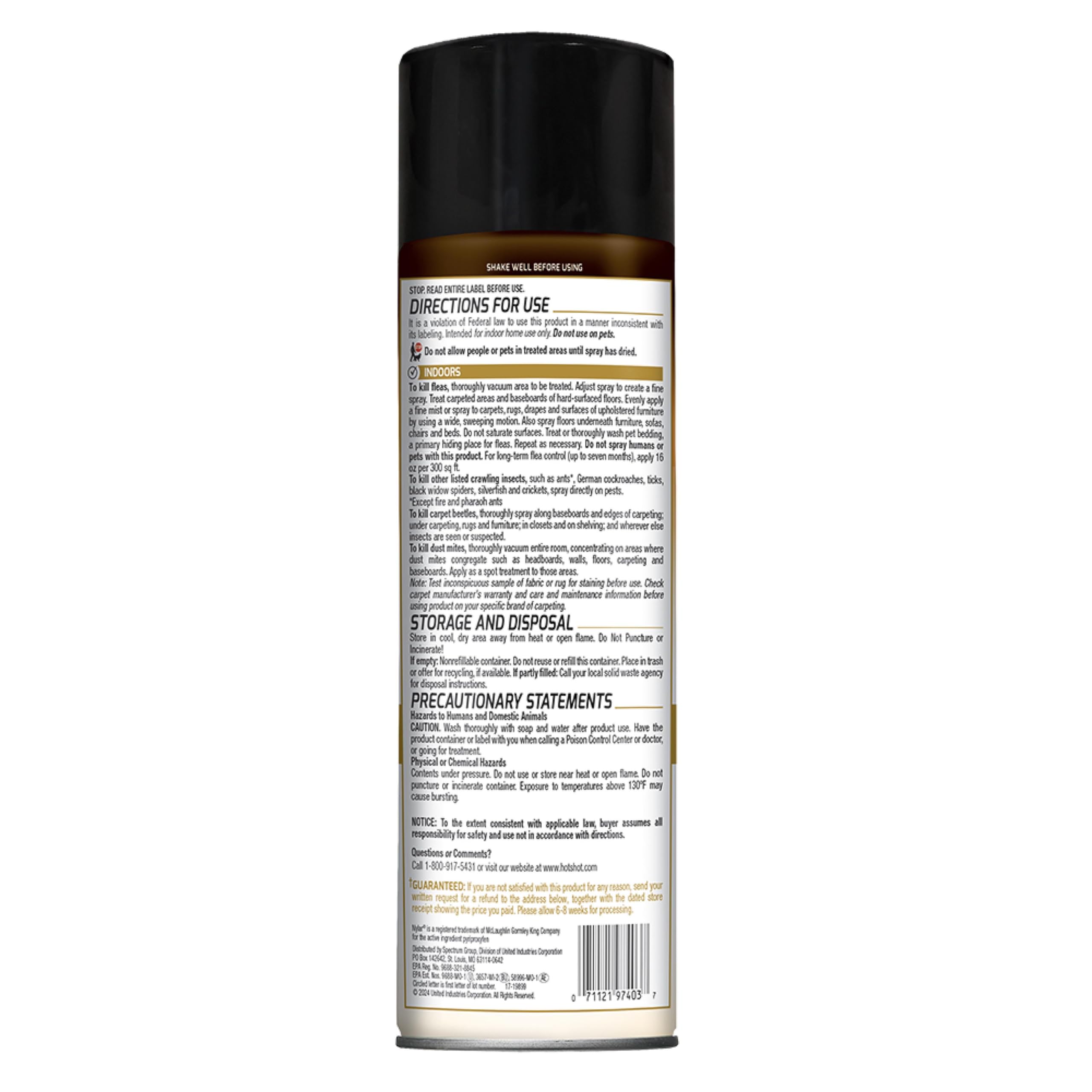 Hot Shot Ultra Flea & Tick Killer delivers fast knockdown on multiple pests like ticks and beetles