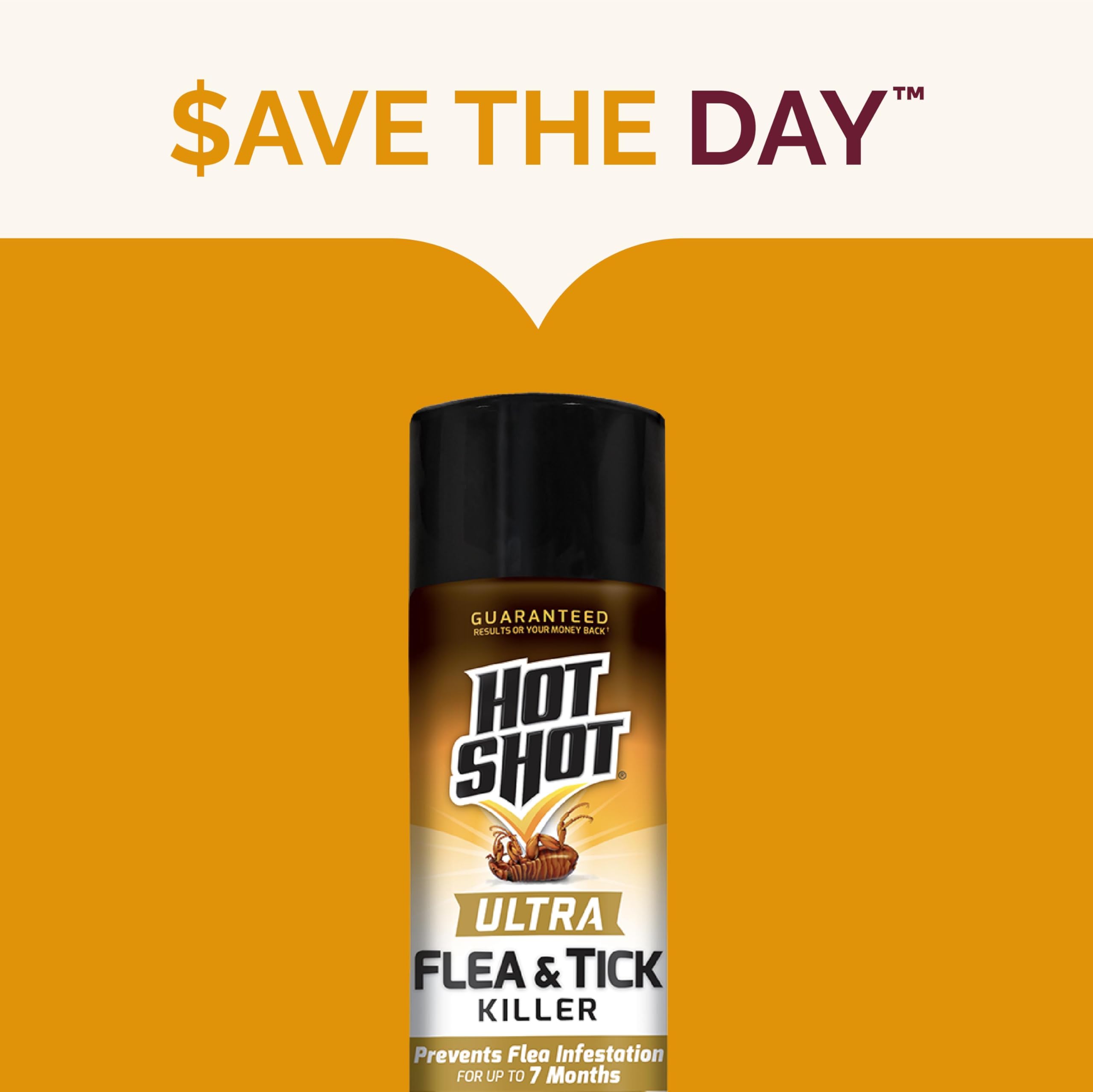 Hot Shot Ultra Flea & Tick Killer helps interrupt the flea life cycle with directed use