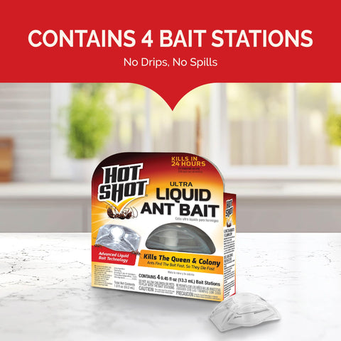 Pull tab opened on Hot Shot bait station to activate bait