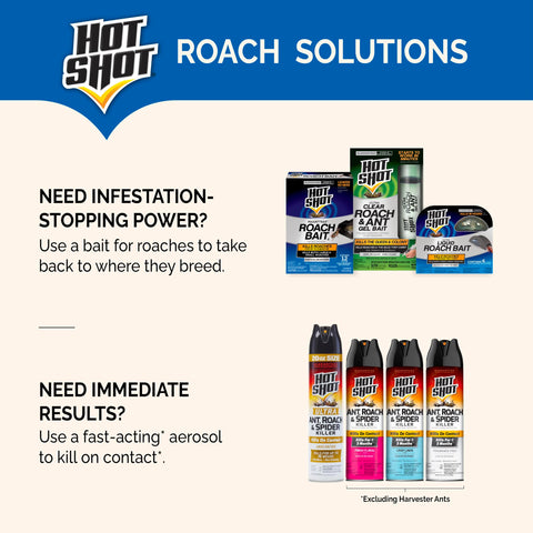 Hot Shot Ultra Liquid Roach Bait spots visible bait for easy monitoring.
