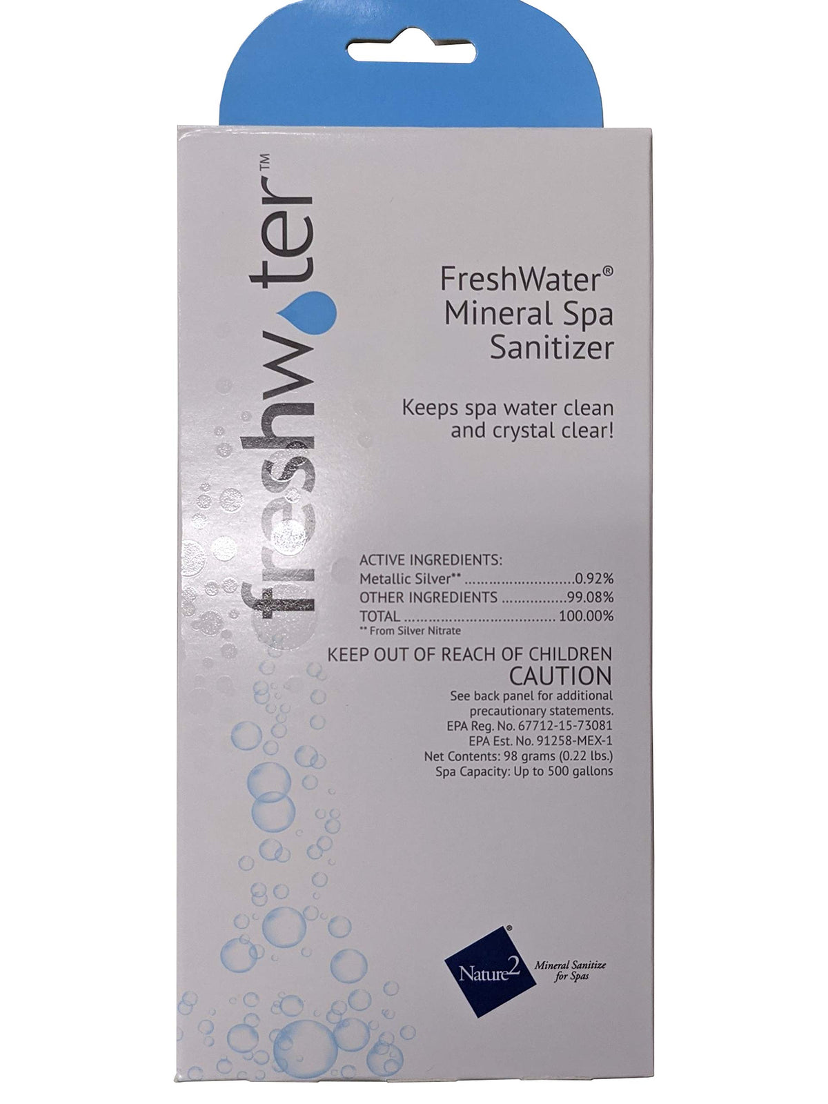 Hot Spring Mineral Spa Cleaner Silver Ionizer 80010 bottle for easy hot tub sanitation.
