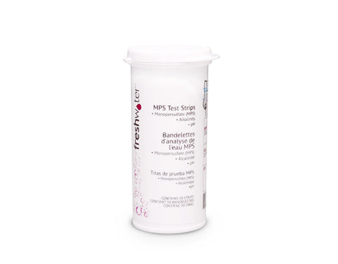 Hot Spring Spas Freshwater Test Strips packaging and quick setup for clear water.