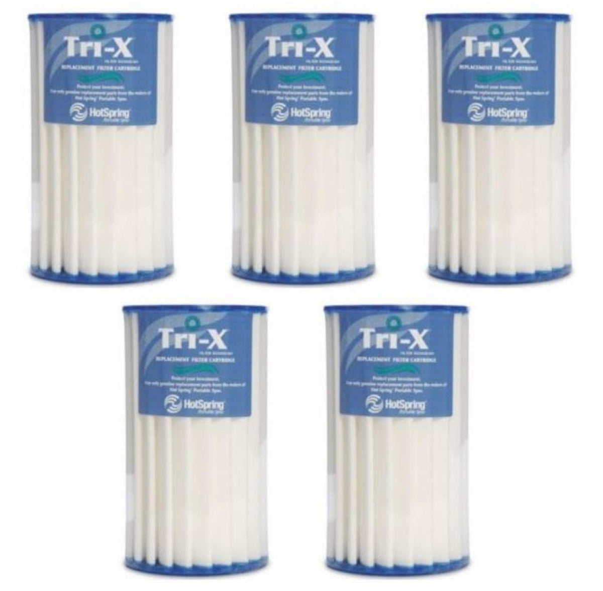 Hot Spring Watkins Grandee Tri-X replacement filter set for spa cleanliness and pump protection.