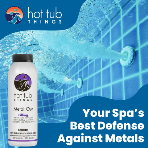 Hot Tub Things Metal Out heater protection preserving heater from scale.
