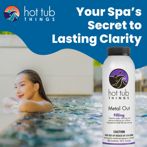 Hot Tub Things Metal Out pump-running dispersion during fill-up.