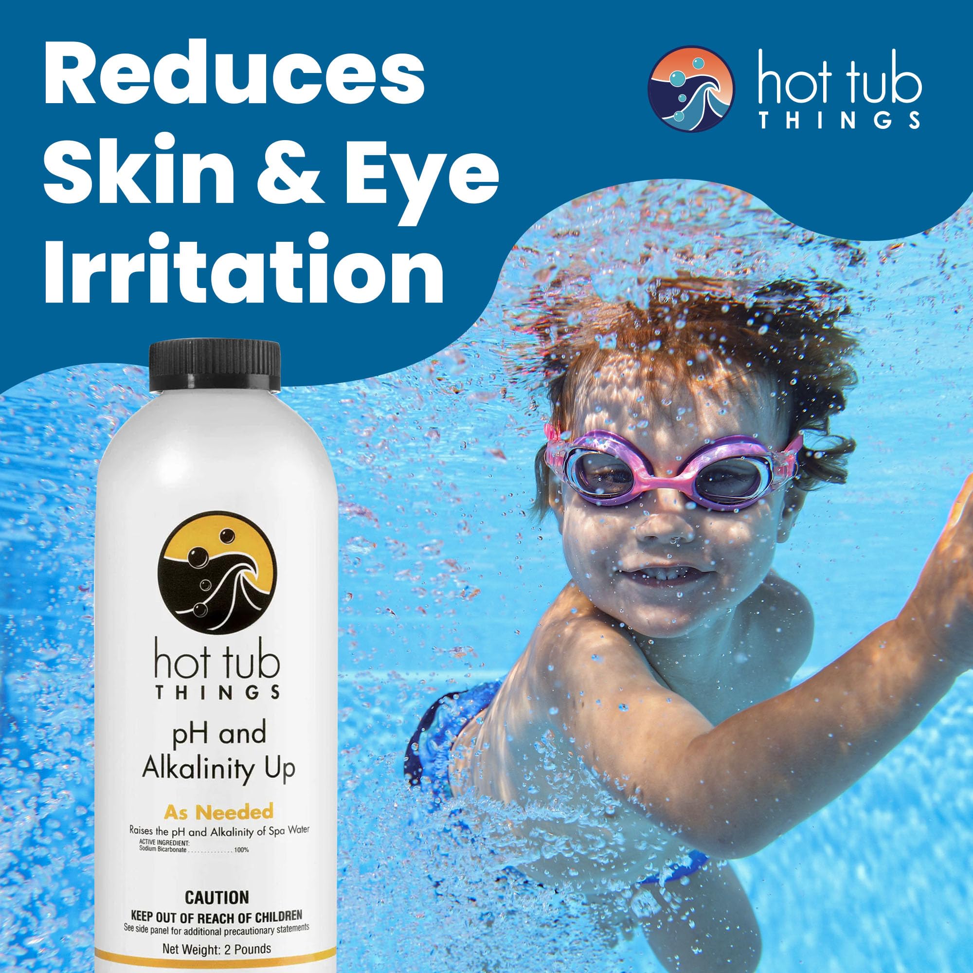 Hot Tub Things pool-ph-up balance supports versatile in-ground or portable setups.