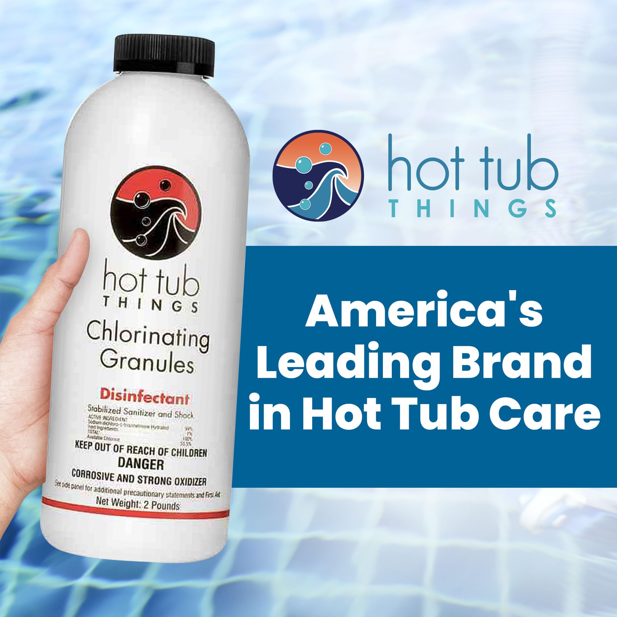 Hot Tub Things spa sanitizer and oxidizer keep hot tub water clean