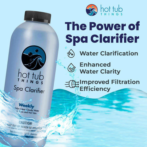 Hot Tub Things Spa Water Clarifier clears cloudy water for a pristine soak