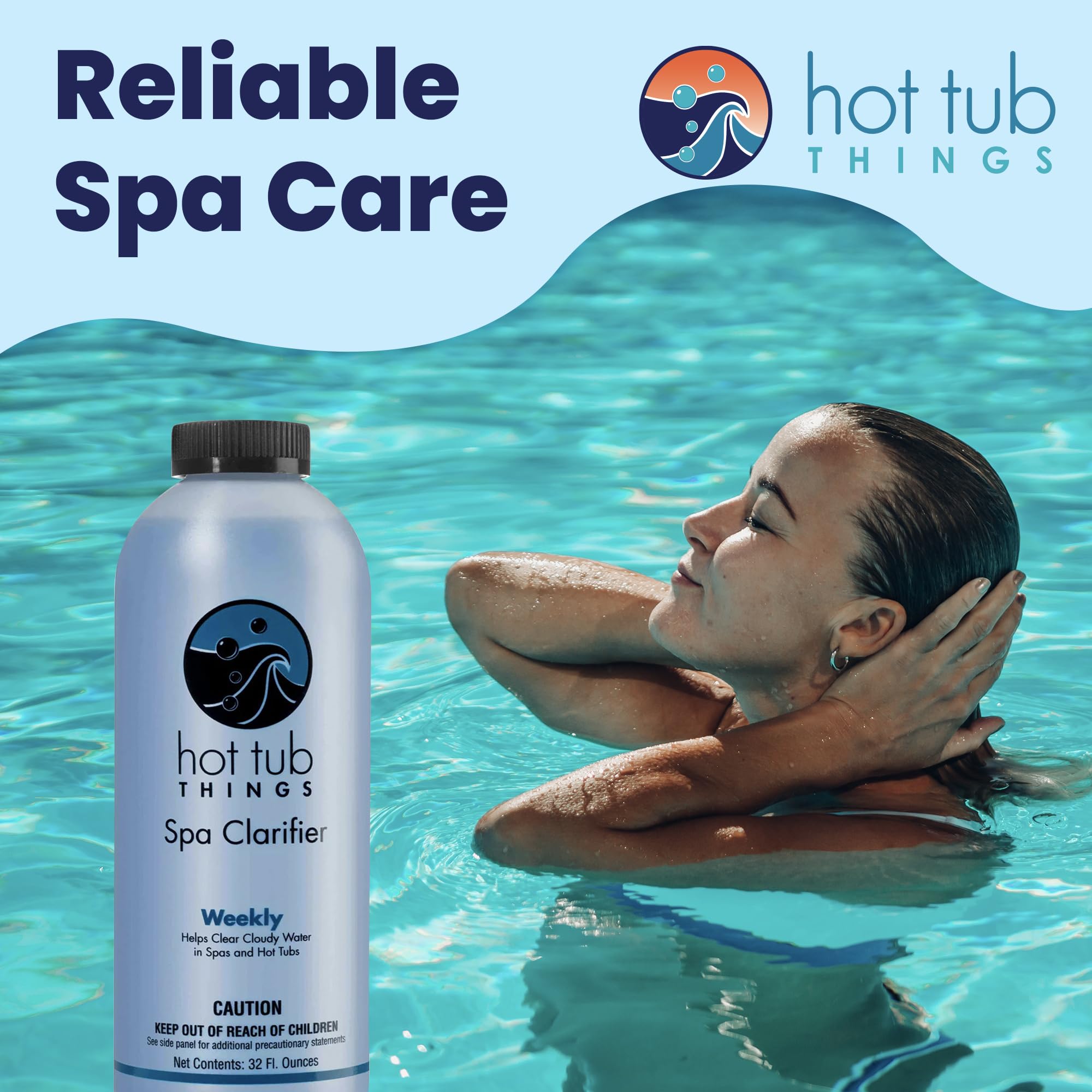 Hot Tub Things Spa Water Clarifier supports easier maintenance with fast results