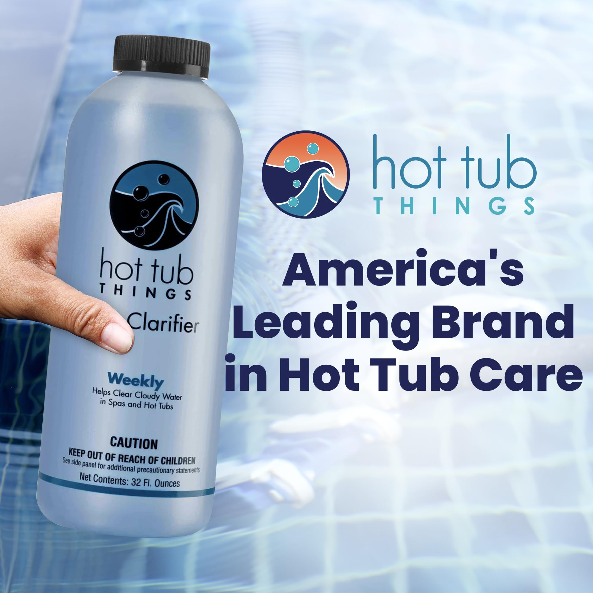 Hot Tub Things Spa Water Clarifier softens water for a silky spa feel