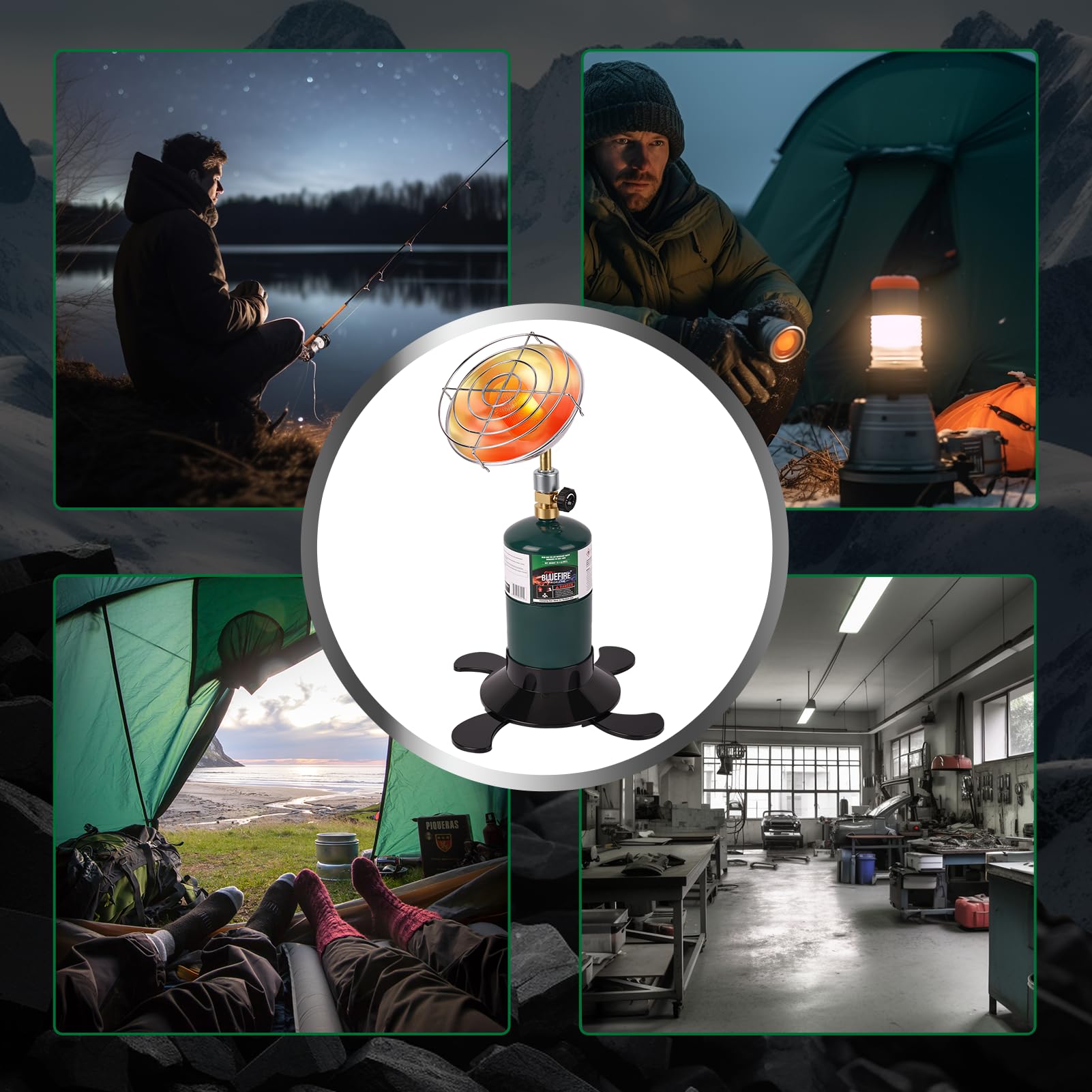 Easy control knob lets you fine tune warmth on the go.
