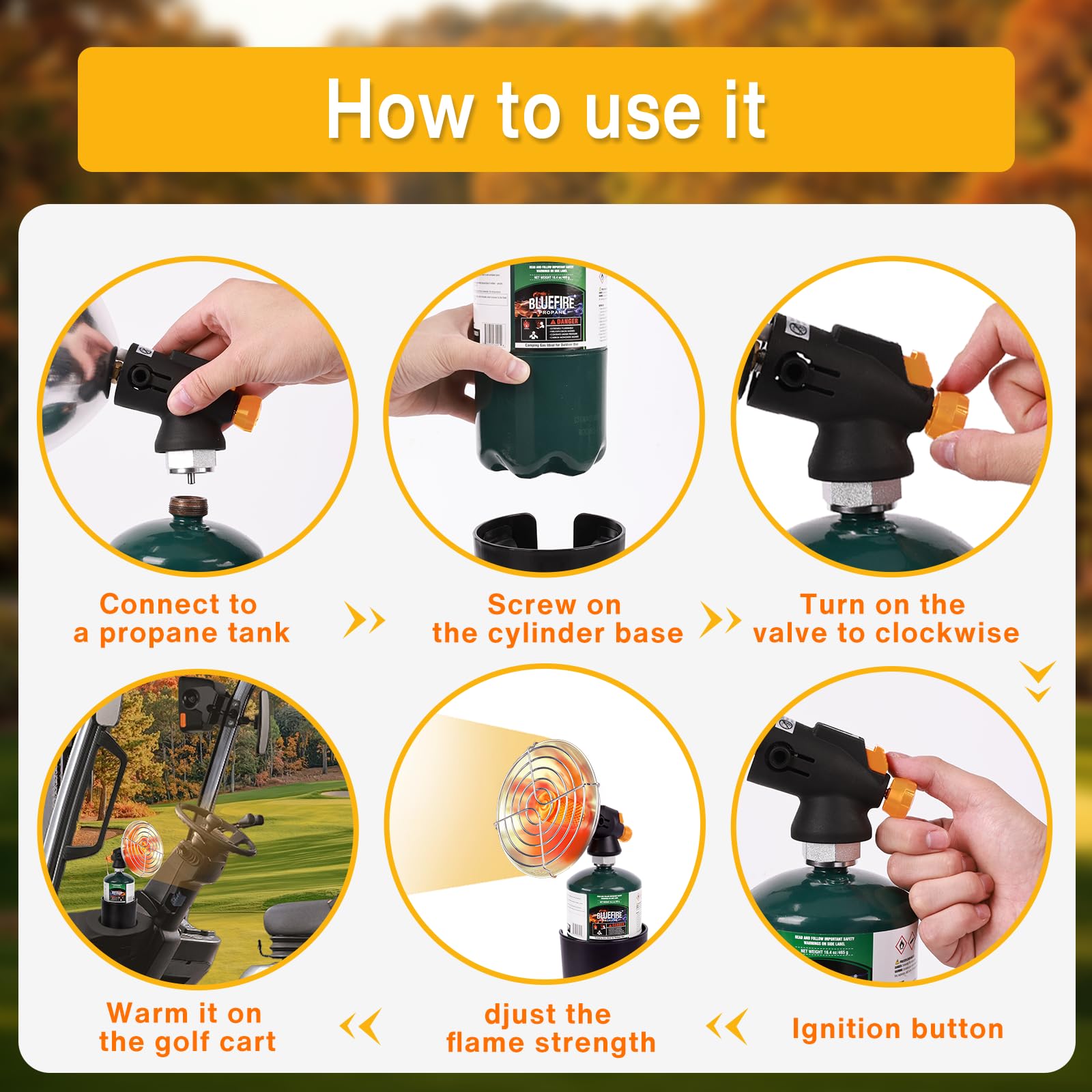 Hotdevil heater ideal for garages, patios, and camping setups