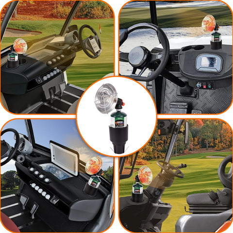 Compact, portable design of Hotdevil portable golf cart heater
