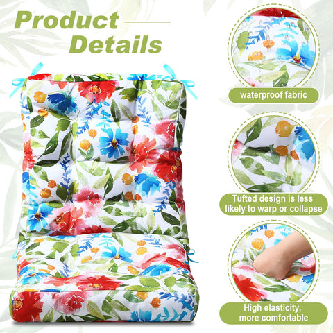 Hoteam backrest cushion provides support on garden chairs