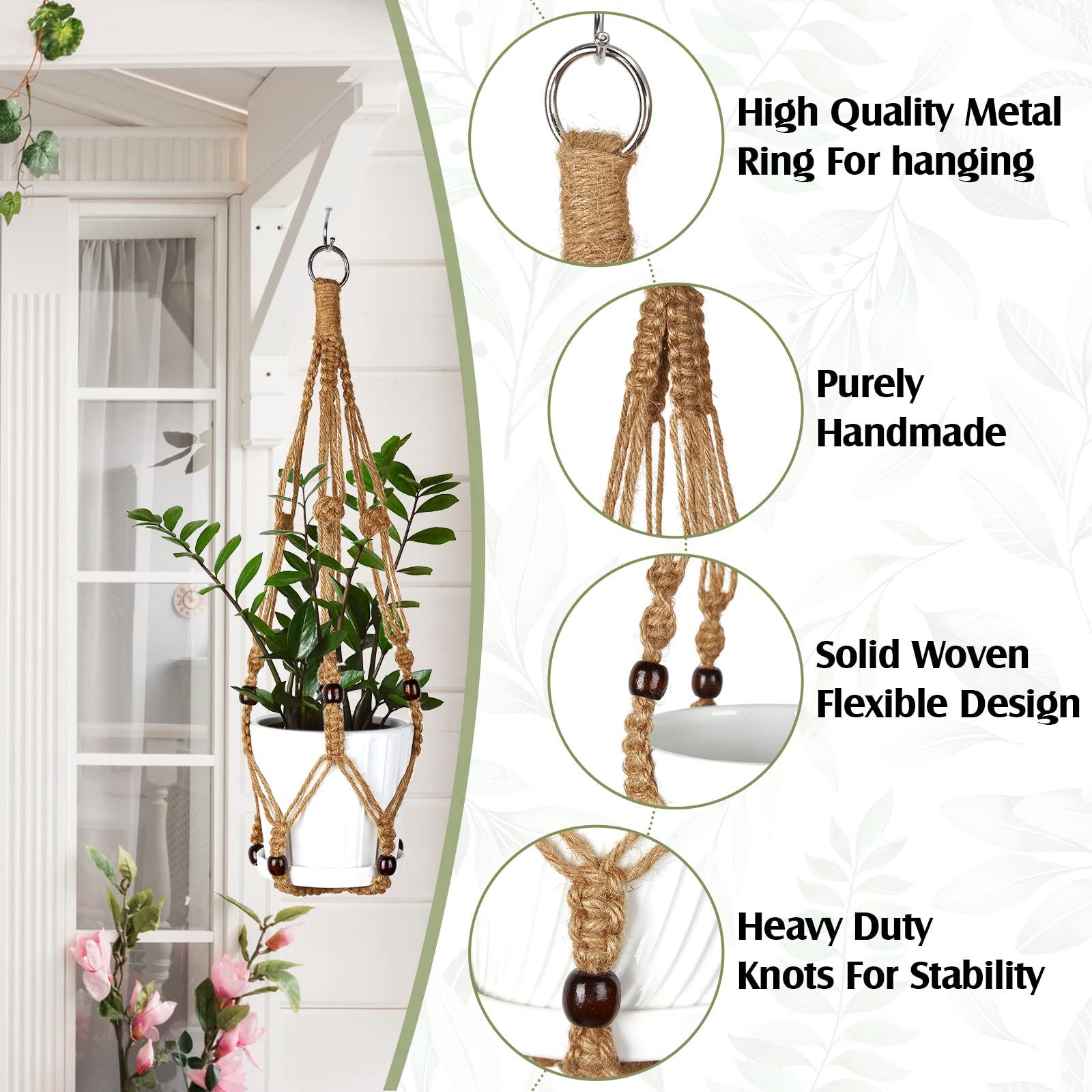 Hoteam 12-pack hangers with hooks included enable flexible wall or ceiling display.