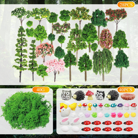 Hoteam miniature animals figurines add charm and storytelling for mini landscapes.