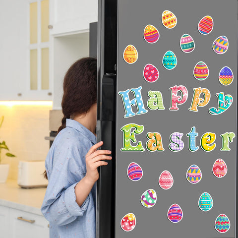 Hoteam party decor magnets help craft a festive Easter ambiance on metal surfaces.