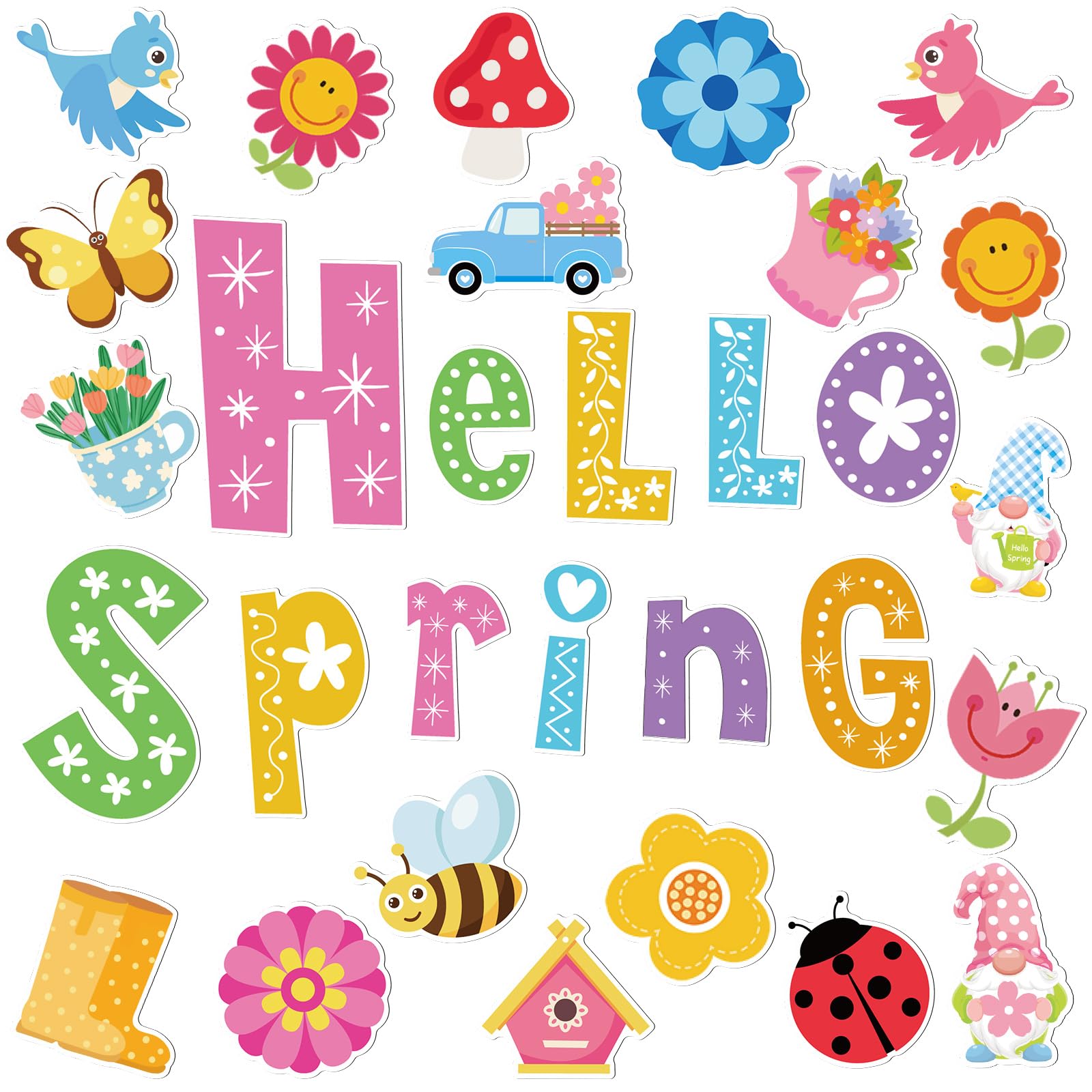 Hoteam Spring magnets for garage doors create festive ambiance on metal surfaces