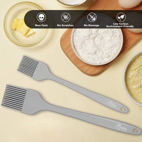 HOTEC basting brush food-grade silicone ensures safe contact with foods