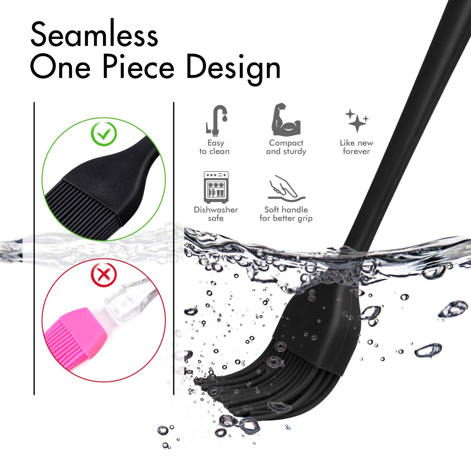 HOTEC BPA-free kitchen brush set highlights safety and easy maintenance