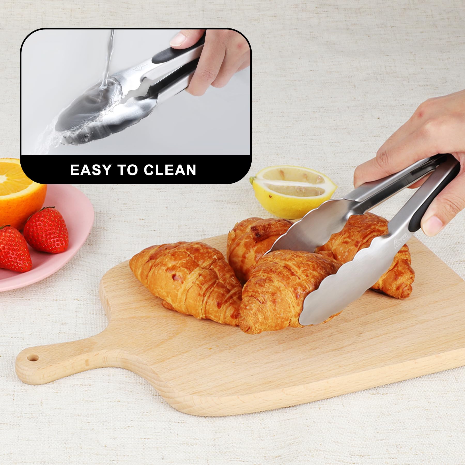 Hotec tongs great for buffet service and guest servings.