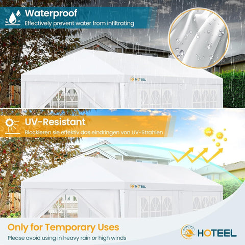 Hoteel outdoor event canopy offering shade and shelter