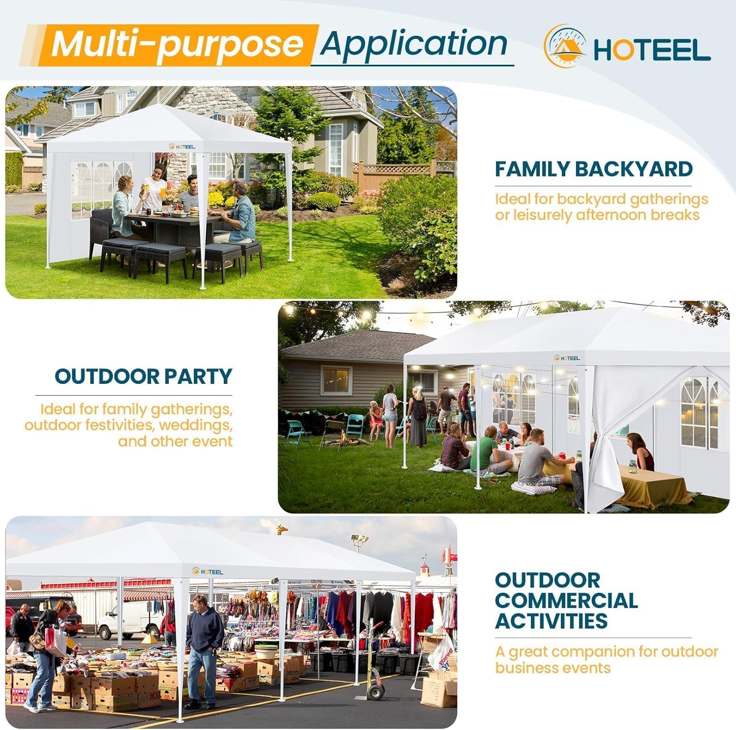 Hoteel versatile use for weddings, parties, BBQs and backyard events