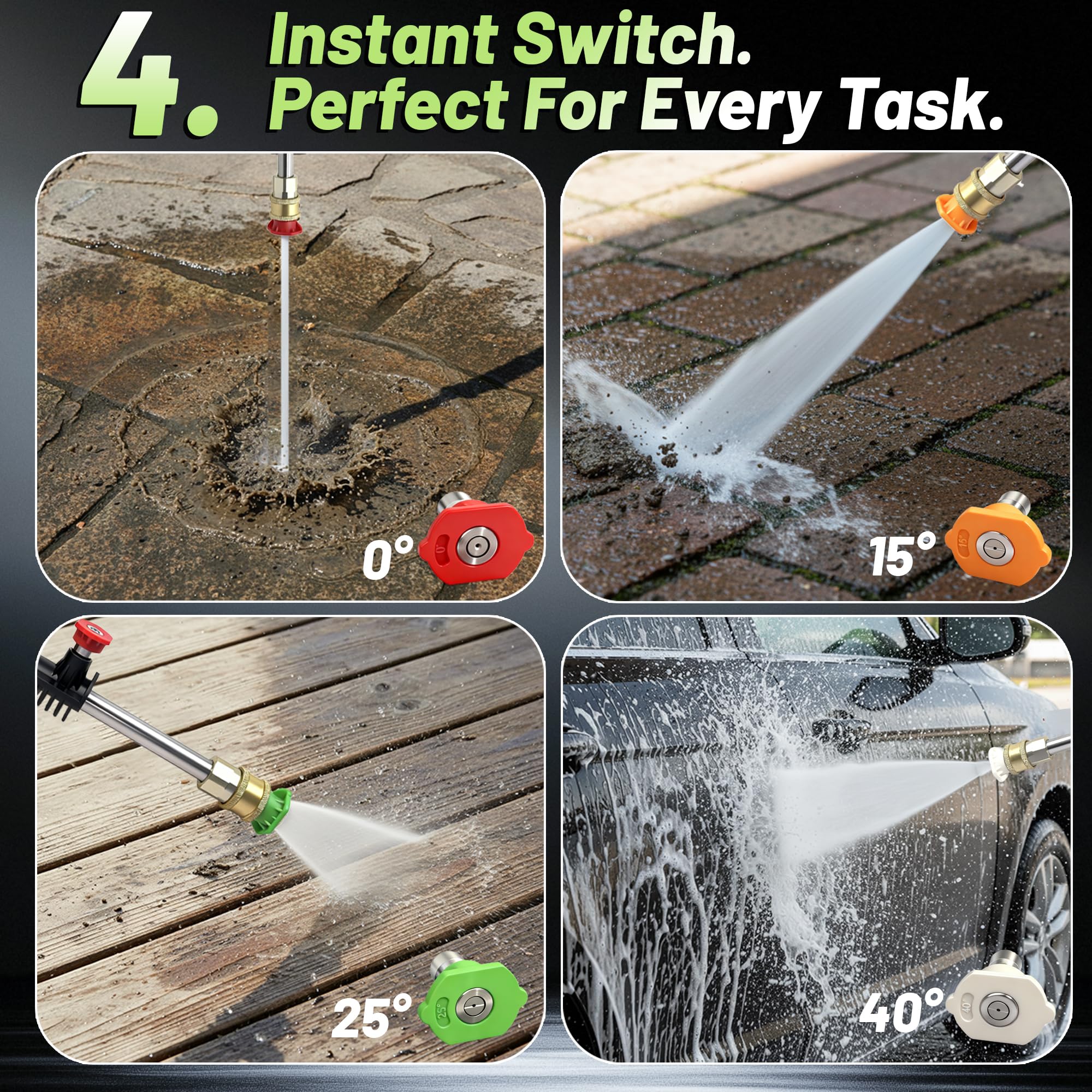 HOTFINE pressure washer safety and portability design in use.