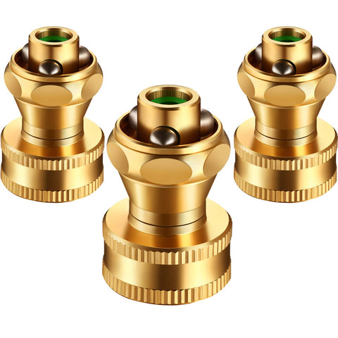 Hotop Big Shot nozzle pack showing three brass sprayers for versatile watering