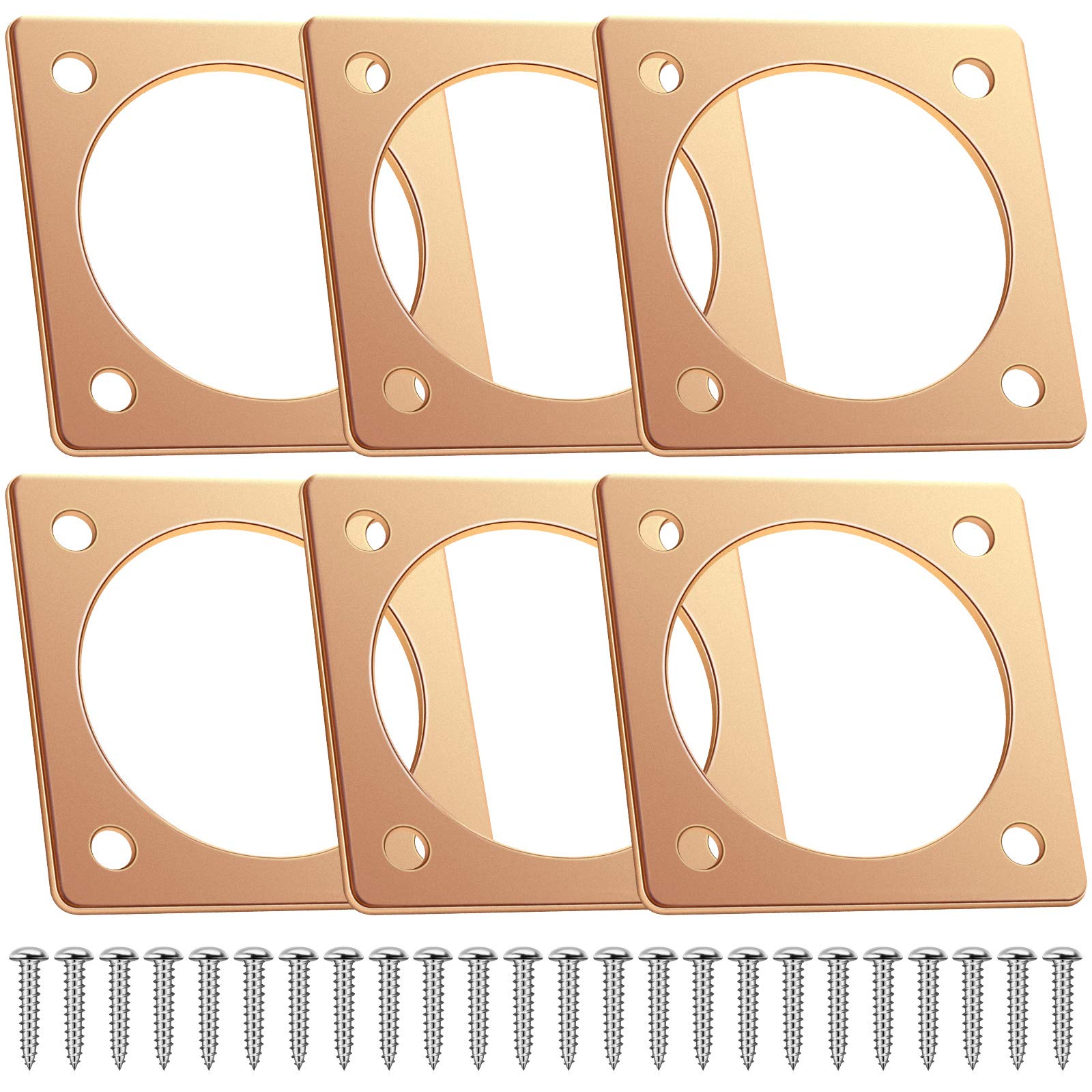 Hotop six-piece bird house guards set protects wooden entrances from weather and predators.