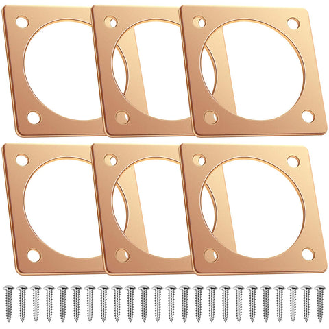 Hotop six-piece bird house guards set protects wooden entrances from weather and predators.