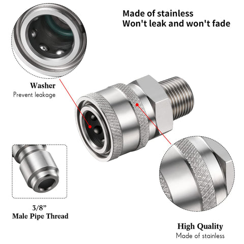 Hotop brass and stainless steel construction for high-pressure use.
