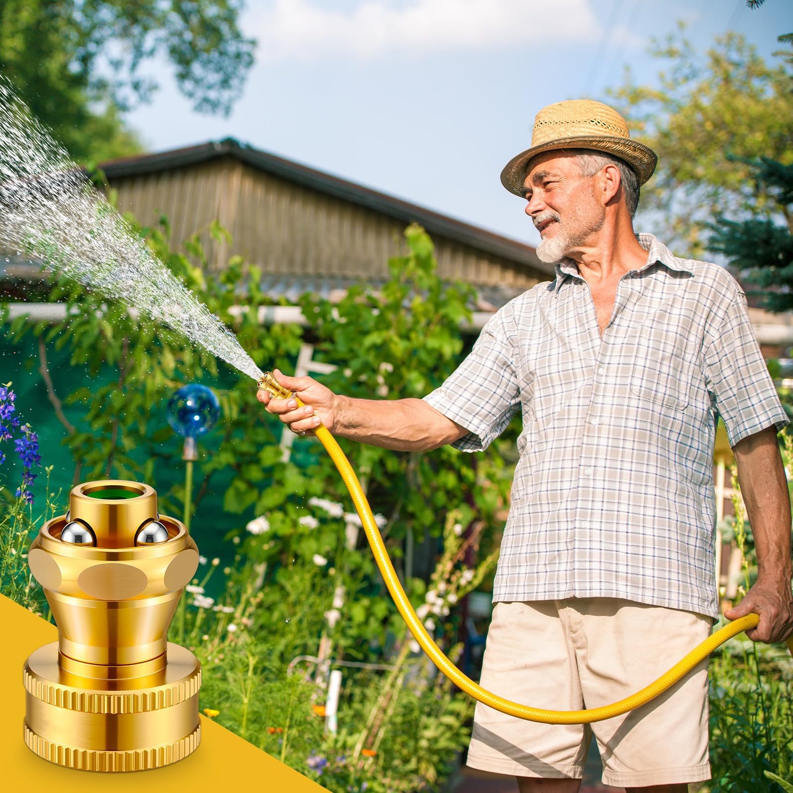 Hotop compact design provides leak-free connection with standard hoses