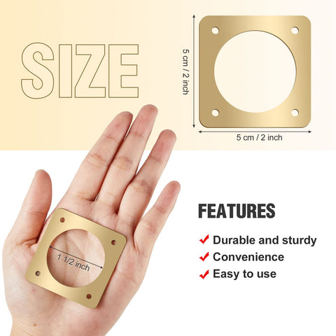 Hotop copper portal guard with 48 screws for easy installation.
