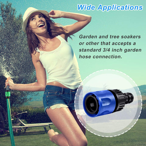 Hotop durable plastic fittings resist rust for long-lasting outdoor use.