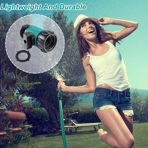 Hotop durable plastic valve resists rust for outdoor water setups.